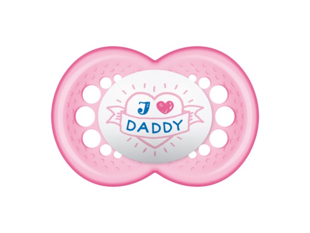 MAM Smoczek uspokajający L&A Daddy girl 6+ interakcje ulotka smoczek - 1 szt.