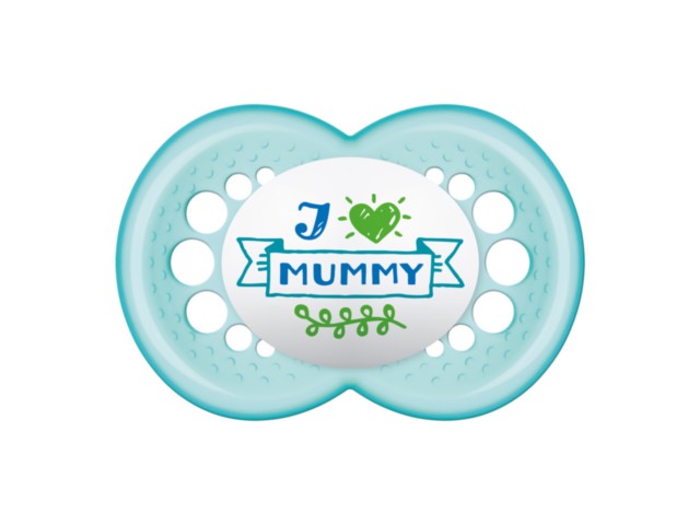 MAM Smoczek uspokajający L&A Mummy boy 6+ interakcje ulotka smoczek - 1 szt.
