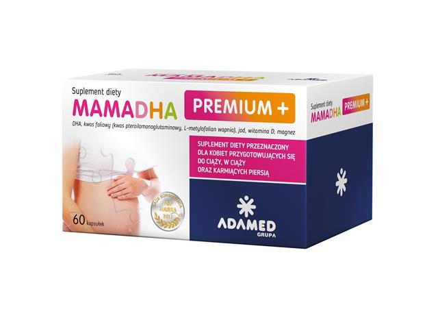 Mamadha Premium + interakcje ulotka kapsułki  60 kaps.