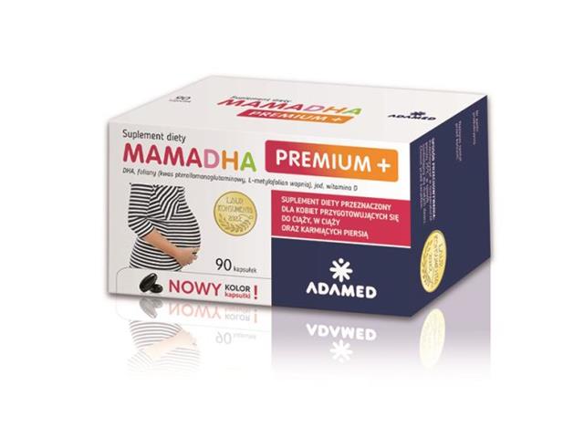 Mamadha Premium + interakcje ulotka kapsułki  90 kaps.