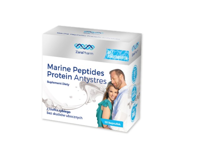 MARINE PEPTIDES PROTEIN ANTYSTRES interakcje ulotka kapsułki  30 kaps.