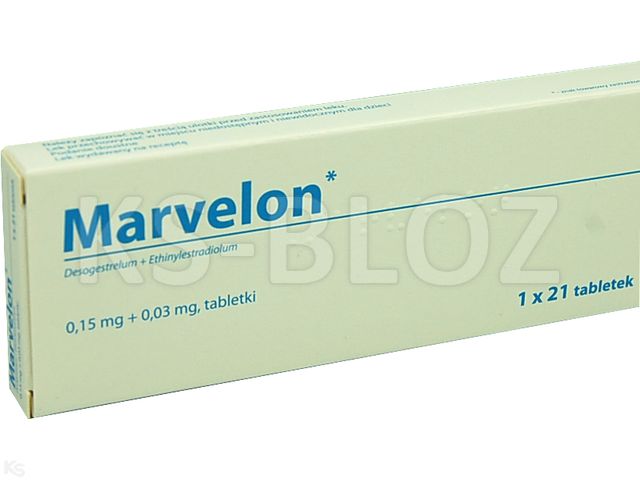 Marvelon interakcje ulotka tabletki 150mcg+30mcg 21 tabl. (blist.)