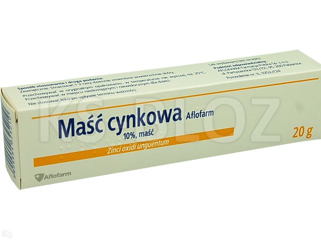 Maść Cynkowa Aflofarm interakcje ulotka maść 10 % 20 g