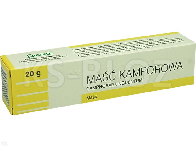 Maść Kamforowa interakcje ulotka  10 % 20 g