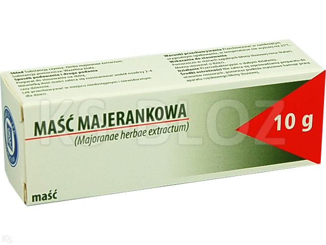 Maść Majerankowa interakcje ulotka maść - 10 g