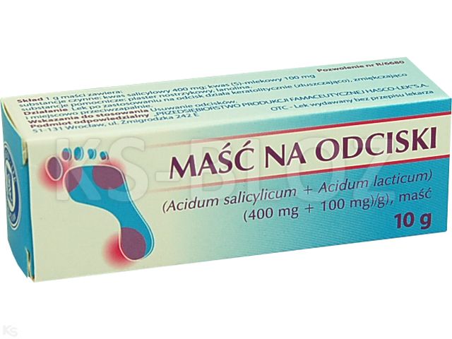 Maść na odciski interakcje ulotka maść (400mg+100mg)/g 