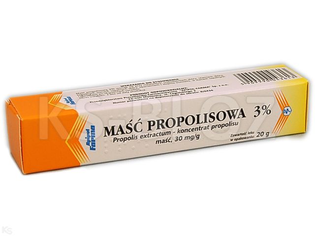 Maść Propolisowa 3% interakcje ulotka maść 30 mg/g 20 g (tub.)
