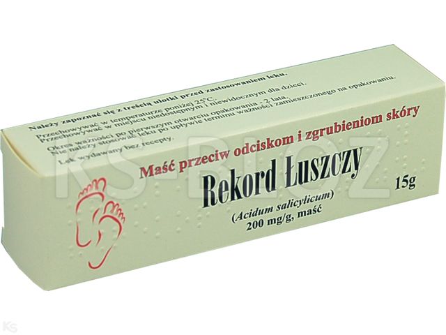 Maść Przeciw Odciskom I Zgrubieniom Skóry Rekord Łuszczy interakcje ulotka maść 200 mg/g 