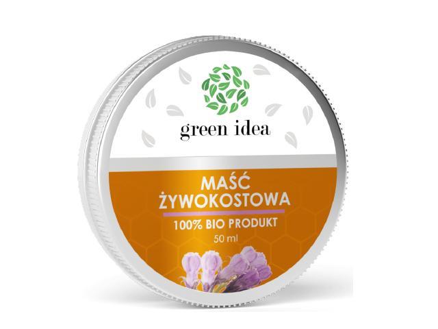 Maść żywokostowa 100 % bio produkt Green Idea interakcje ulotka   50 ml