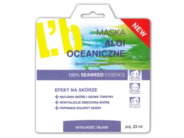 MASKA ALGI OCEANICZNE na tkaninie interakcje ulotka   23 ml