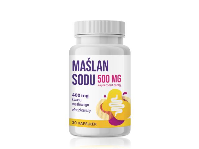 Maślan Sodu 500 mg interakcje ulotka kapsułki  30 kaps.