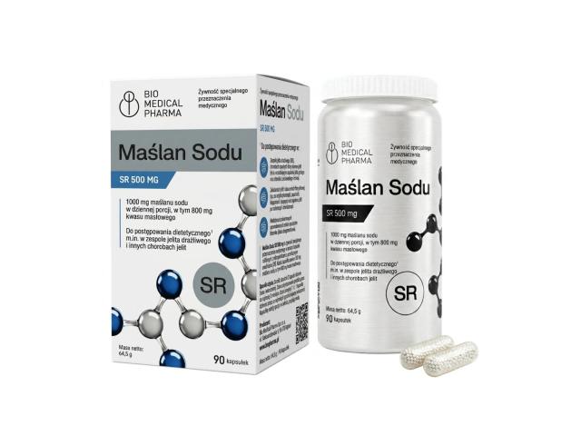 Maślan Sodu SR 500 mg interakcje ulotka kapsułki twarde zawierające mikropeletki SR - 90 kaps.