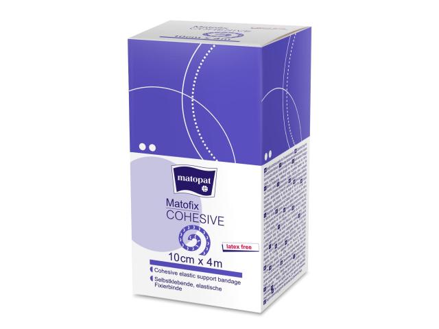 Matofix Cohesive Bandaż podtrzymujący samoprzylepny, elastyczny 10 cm x 4 m interakcje ulotka bandaż elastyczny  1 szt.