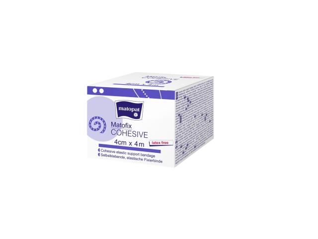 Matofix Cohesive Bandaż podtrzymujący samoprzylepny, elastyczny 4 cm x 4 m interakcje ulotka bandaż elastyczny - 1 szt.