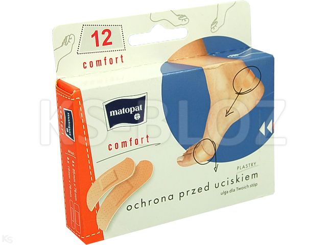 Matopat Comfort Plaster z opatrunkiem 009 interakcje ulotka plaster  12 szt.