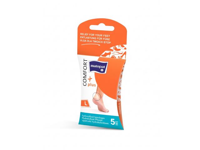 Matopat Comfort Plus Opatrunki niejałowe hydrokoloidowe L interakcje ulotka opatrunek 5 szt.