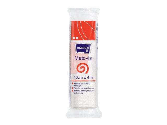 Matovis Bandaż podtrzymujący wiskozowy 4 m x 10 cm interakcje ulotka bandaż  1 szt.