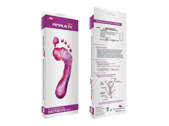 MATTEO 2/3 roz. 41/42 MO440 wkładki na płaskostopie podłużne, stabilizujące interakcje ulotka wkładka do obuwia - 2 szt. (para)