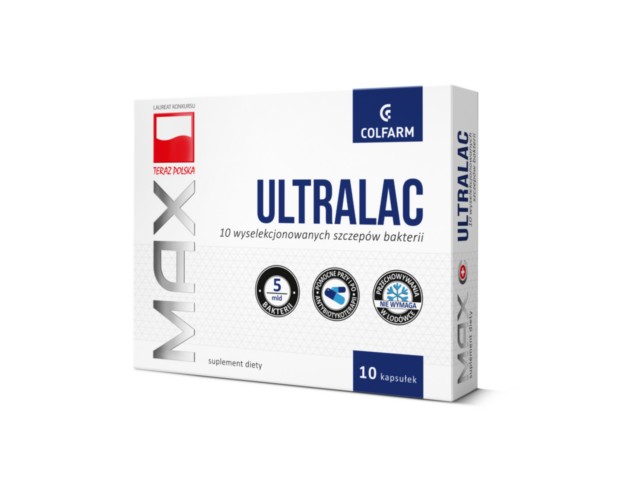 Max Ultralac (UltralaC RICH) interakcje ulotka kapsułki  10 kaps.