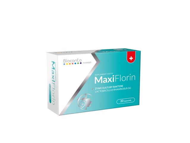 MaxiFlorin interakcje ulotka kapsułki - 20 kaps.