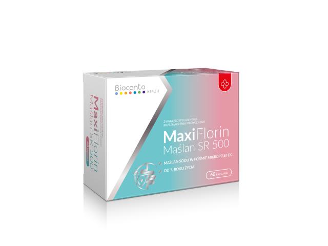 MaxiFlorin Maślan SR 500 interakcje ulotka kapsułki  60 kaps.