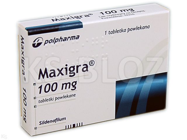 Maxigra interakcje ulotka tabletki powlekane 100 mg 1 tabl. (blist.)