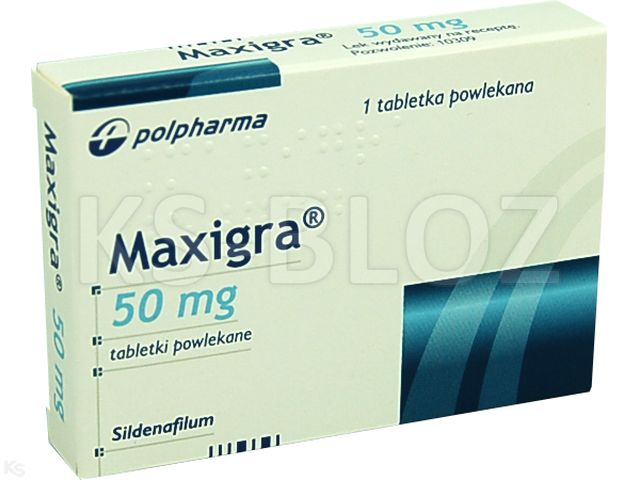 Maxigra Max interakcje ulotka tabletki powlekane 50 mg 1 tabl. (blist.)