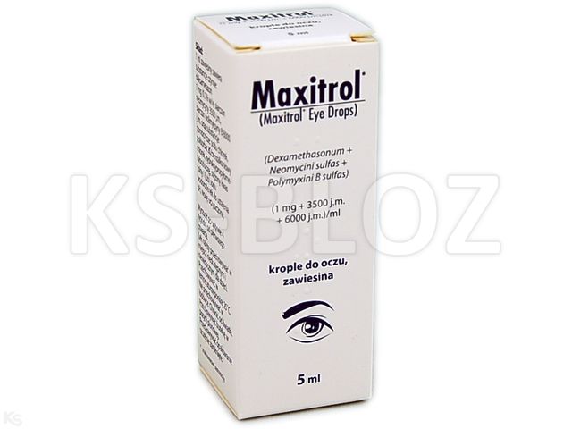 Maxitrol interakcje ulotka krople do oczu, zawiesina (1mg+3500j.m.+6000j.m.)/ml 5 ml (but.)