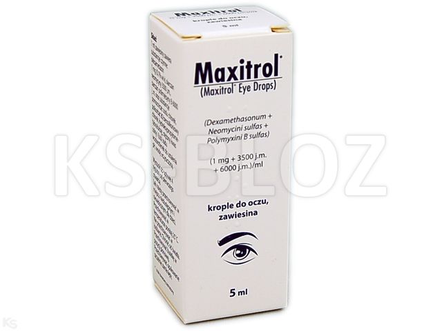 Maxitrol interakcje ulotka krople do oczu, zawiesina (1mg+3500j.m.+6000j.m.)/ml 5 ml | butelka