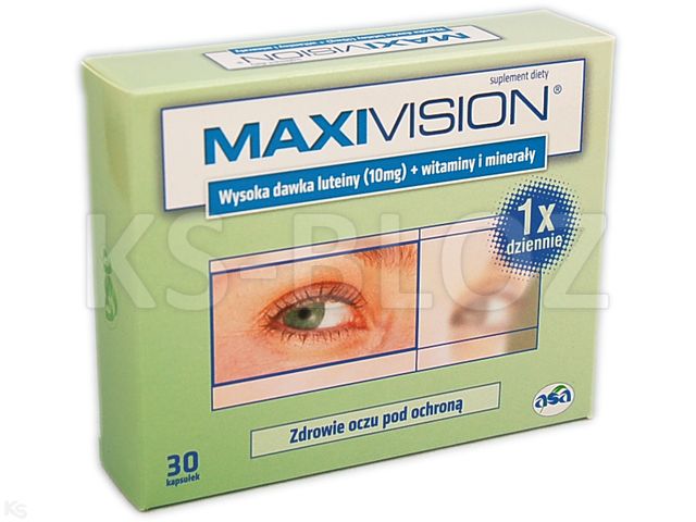 Maxivision interakcje ulotka kapsułki - 30 kaps.