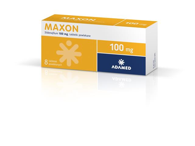 Maxon interakcje ulotka tabletki powlekane 100 mg 8 tabl.