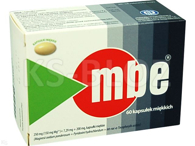 MBE interakcje ulotka kapsułki miękkie 150mg+7,29mg+200mg 60 kaps. (4x15)