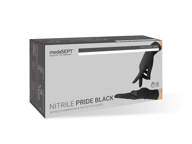 Medasept Nitrile Pride Rękawice diagnostyczne black M interakcje ulotka rękawice - 100 szt.