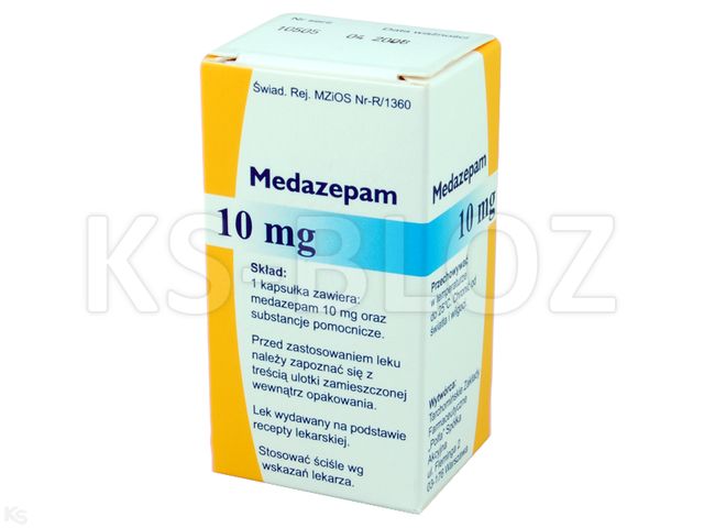 Medazepam TZF interakcje ulotka kapsułki twarde 10 mg 20 kaps. | fiol.