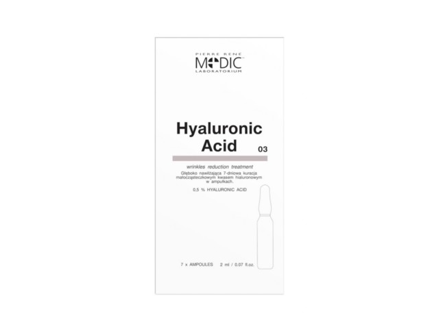 MEDIC HYALURONIC ACID Ampułki (kuracja nawilżająca) interakcje ulotka płyn  7 amp. po 2 ml