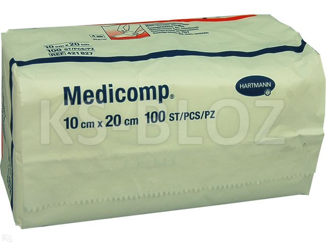 Medicomp Kompresy niejałowe 10 x 20 cm interakcje ulotka kompres  100 szt.