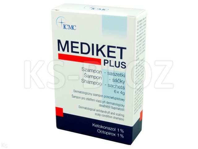 Mediket Plus Szampon przeciwłupieżowy interakcje ulotka   6 sasz. po 4 g