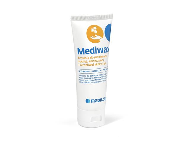 Medilab Mediwax Emulsja do pielęgnacji suchej, zniszczonej i wrażliwej skóry rąk interakcje ulotka emulsja na skórę  75 ml