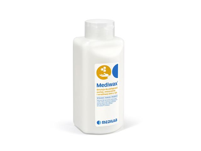Medilab Mediwax Emulsja do pielęgnacji suchej, zniszczonej i wrażliwej skóry rąk interakcje ulotka emulsja na skórę - 500 ml