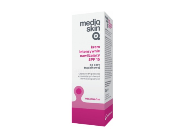 MEDIQSKIN Krem intensywnie nawilżający SPF 15 interakcje ulotka  - 50 ml (but. karton)