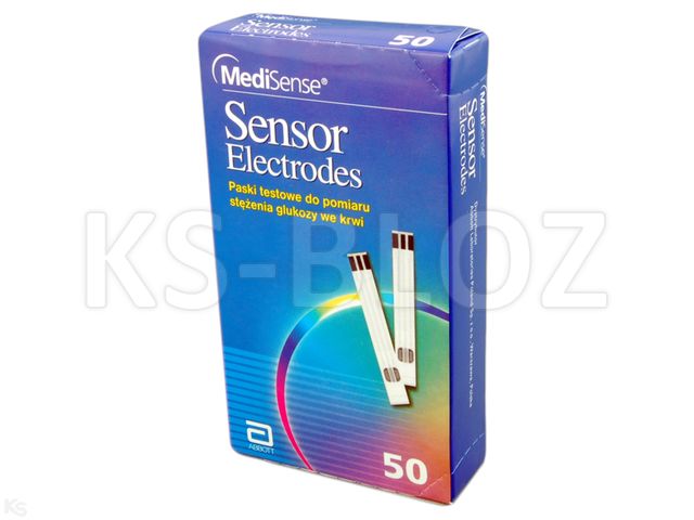 Medisense B.Glucose Sensor-Elektrode interakcje ulotka test paskowy  50 pask.