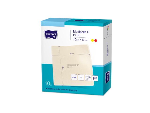Medisorb P Plus Opatrunek jałowy chłonny poliuretanowy 10 x 10 cm interakcje ulotka opatrunek - 10 szt.