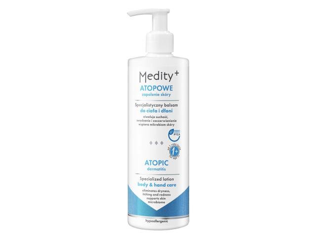 Medity+ Atopowe Zapalenie Skóry Balsam do ciała i dłoni specjalistyczny interakcje ulotka balsam  200 ml