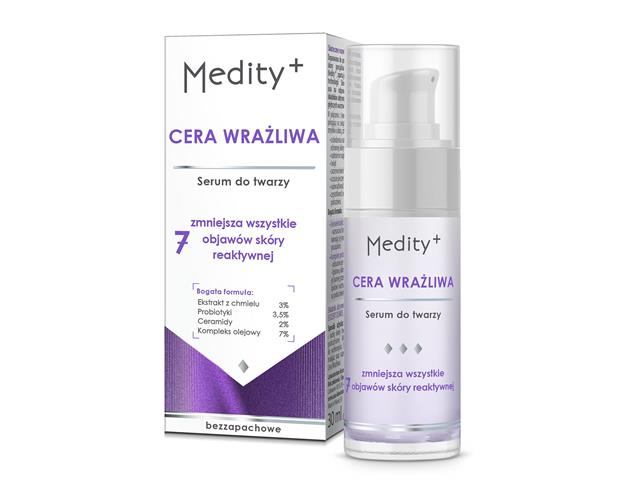 MEDITY+ CERA WRAŻLIWA Serum do twarzy interakcje ulotka   30 ml