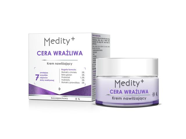 Medity+ Krem nawilżający cera wrażliwa interakcje ulotka   50 ml