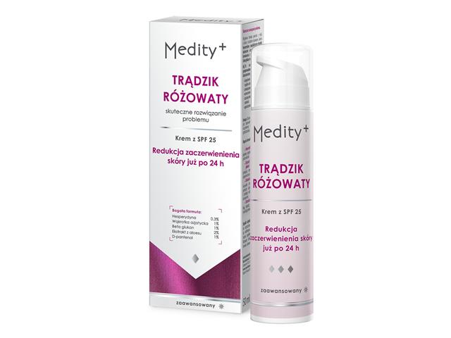 Medity+ Trądzik Różowaty Krem Z SPF 25 interakcje ulotka   50 ml