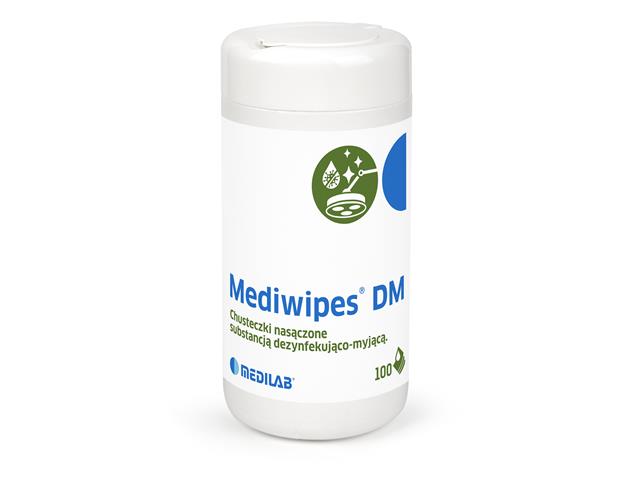 Mediwipes DM Chusteczki nasączone substancją dezynfekująco-myjącą interakcje ulotka chusteczka  100 szt.