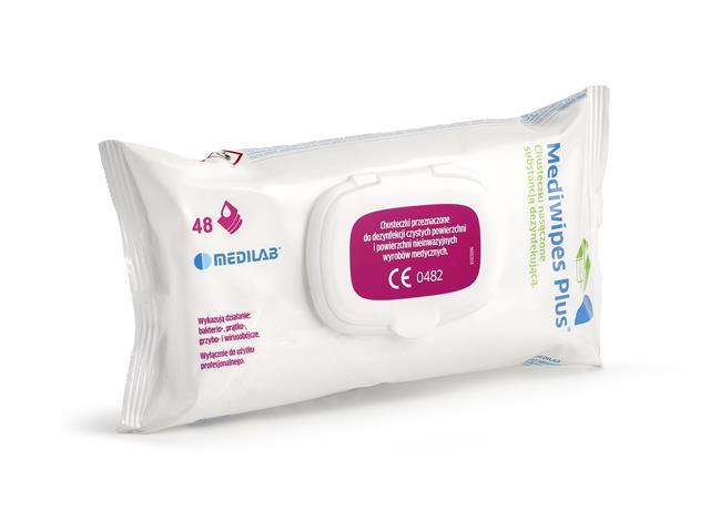 Mediwipes Plus interakcje ulotka chusteczka - 48 szt. (flow-pack)