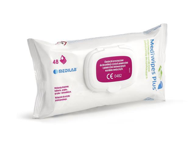 Mediwipes Plus interakcje ulotka chusteczka  48 szt. | flow-pack