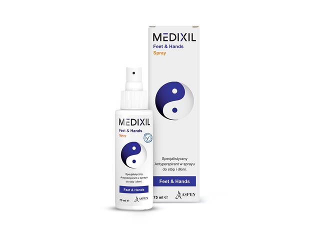 Medixil Feet & Hands Spray antyperspirant do stóp i dłoni interakcje ulotka   75 ml